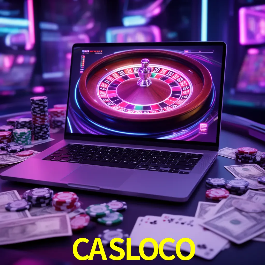 Centro móvil CASLOCO con casino, cajero, bonos, app y acceso de cuenta para México